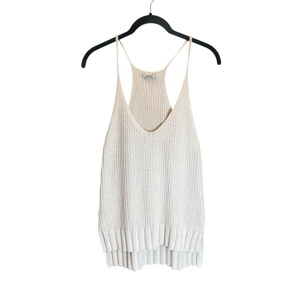 Rails Ava Blush Pink Knit Tank Top V-Neck Racerback Sweater Cami Small Boho